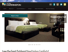 Tablet Screenshot of hotelharringtonpa.com